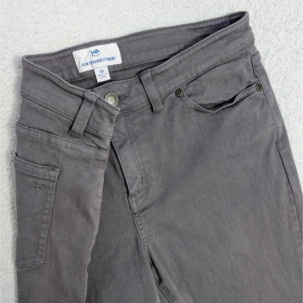 Southern Tide Women's 30X30 Gray Flex Stretch Jeans‎ Pants